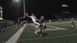 Unbelievable one handed snag in back of end zone