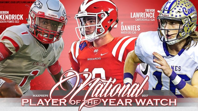 See who has the early lead in our 2017 National Football Player of the Year race.