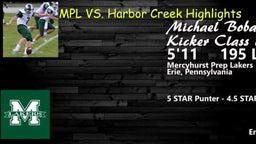 Michael Bobak Mercyhurst vs Harbor Creek