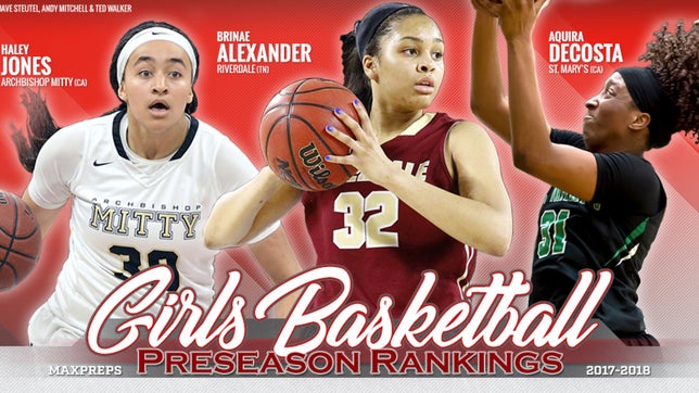 The first release of our Top 25 girls basketball rankings are presented by the Army National Guard.