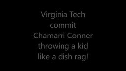 Virginia Tech commit throws a kid like a dish rag