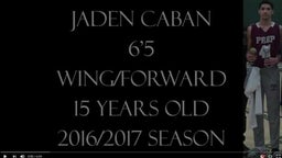 Jaden Caban 2016-2017 Highlights