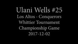 Ulani Wells #25, Whittier Tournament Highlights