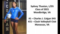 Sydney Thaxton, L/DS - 2017 VA Region 6C Playoff vs WT Woodson HS