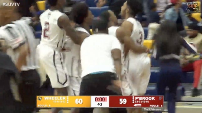 Sound up! Grant Howard of Pebblebrook (GA) hits the clutch buzzer-beater to win the Regional Championship, and the broadcasters go absolutely berserk.