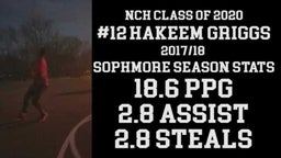 Hakeem Griggs 2017/18 NCH Highlights