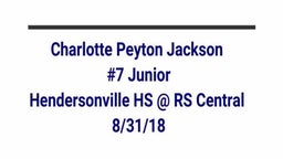 Peyton Jackson Highlights Hendersonville HS @ RS Central