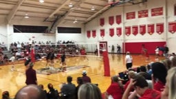 Alexandra Lopez (Setter #4, red jersey) - Riverview Rams Game Highlights