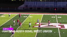 HAYNNA ADDY - GOAL 1 OF 3 - WEST UNION