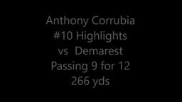 Anthony Corrubia Westwood vs Demarest