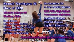 Hannah Warrington #3, 2018 Ohio High School Tournament Highlights.
