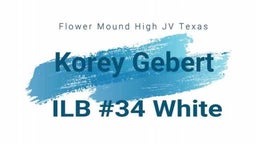 Korey Gebert 2018 Football Highlights