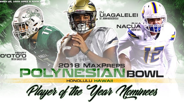 We will be announcing the MaxPreps Polynesian Bowl player of the year winner on December 18 and here are the 10 nominees up for the award.
