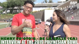 Henry To'oto'o interview at the Polynesian Bowl