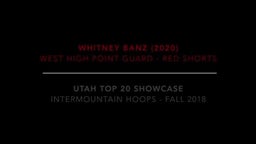 Whitney Banz -- Top 20 Showcase Game 2018 Highlights