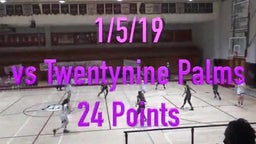 24 points vs Twentynine Palms