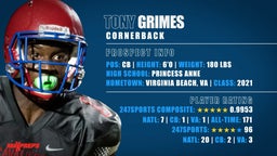 Tony Grimes: The top-rated cornerback in Class of 2021