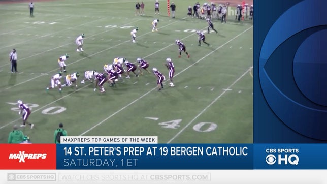 Steve Montoya and Zack Poff preview the biggest game of the weekend in New Jersey between No. 14 St. Peter's Prep and No. 19 Bergen Catholic.