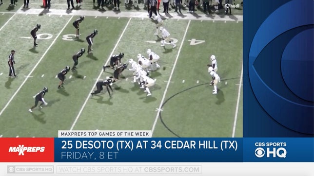 Steve Montoya and Zack Poff break down a huge Texas high school football rivalry between No. 25 DeSoto and No. 33 Cedar Hill in the Battle of Beltine.
