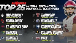 Top 25 High School Football Rankings // Week 16