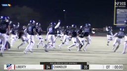 WILD FINISH IN ARIZONA STATE PLAYOFFS: No. 5 Chandler beats Liberty in overtime