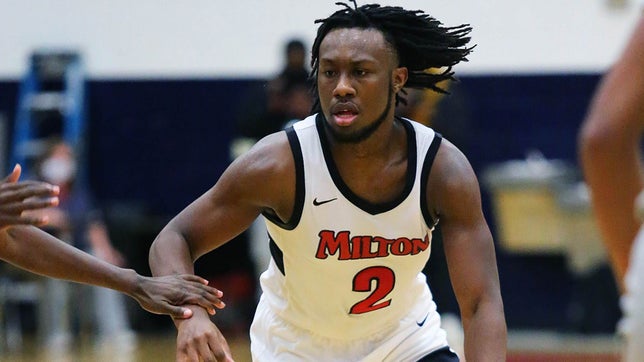 Milton point guard and Ohio State commit Bruce Thornton, put up 29 points and 8 assists in victory over Wheeler. Milton is highly ranked high school basketball team.