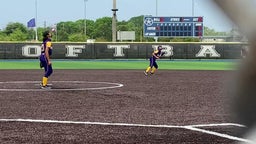 Sr. Brianna Reyes put out from outfield. Her Arm Is Real