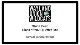 Wayland Union vs. Cedar Springs