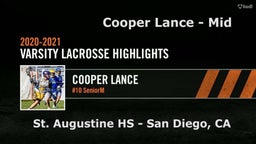 Cooper Lance:Top Sr High School Lax Highlights 2021