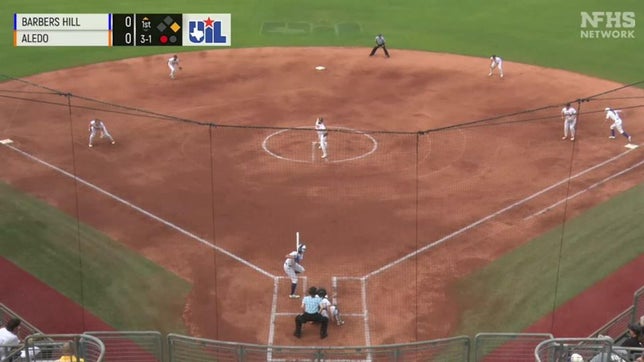 Barbers Hill, Nation's top-ranked softball team, beat Aledo 4-1 to win the Texas Class 5A state championship. Texas commit Sophia Simpson struck out 14 in the win.