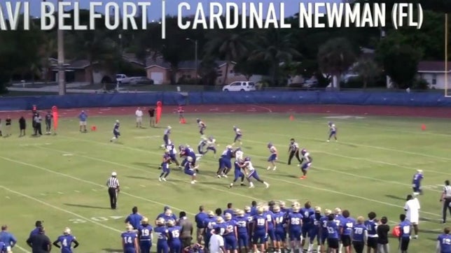 Freshman highlights of Cardinal Newman's (FL) Davi Belfort, one of the top quarterback prospects from the Class of 2025. He already has offers from Alabama, Arizona State, FAU, Florida State and Miami.