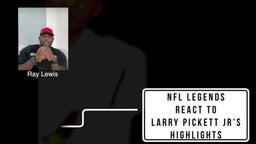 NFL legends Michael Irvin, Antonio Brown, Ray Lewis, Ike Taylor and Chris Johnson react to the highlights of Larry Pickett, Jr.