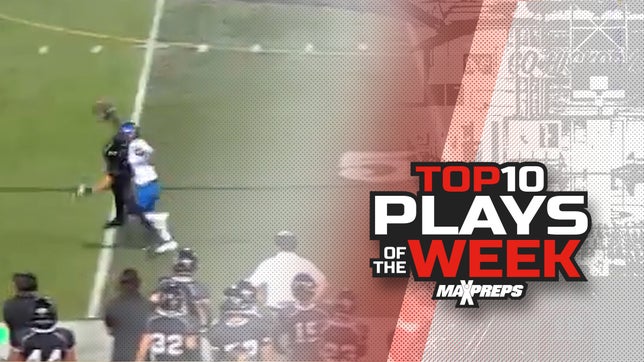 Amazing display of athleticism, a one-handed snag, plus refs make an appearance on this week's top 10.