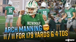 Arch Manning accounts for 5 TDs in 70-0 win