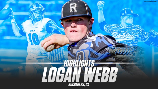 San Francisco Giants starting pitcher Logan Webb was a dual-sport athlete at Rocklin High School in California. The 2014 grad passed for 47 career TDs.