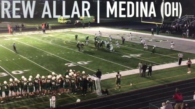 Senior highlights of Medina's (OH) 5-star quarterback Drew Allar who moved up in 247Sports rankings for the Class of 2022 and is now the top-rated quarterback as of Oct. 20.
