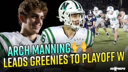 Arch Manning with huge game in Newman's 37-6 playoff win
