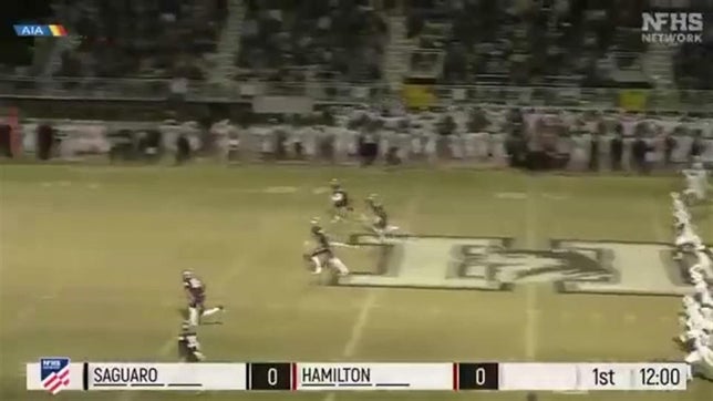Highlights of Saguaro's (Scottsdale) 31-24 win over No. 11 Hamilton (Chandler) in the Arizona Open Division semifinals. The Sabercats will face No. 17 Chandler in the state championship on Dec. 11.