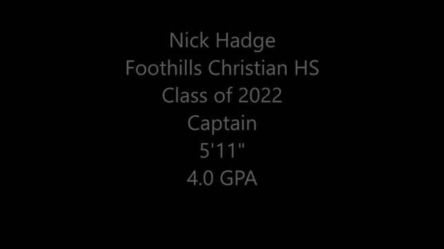 Nick Hadge: 25 PTS / (2) 3PT
vs Montgomery HS
11/30/21