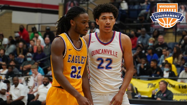 Tournament MVP and Kentucky commit Cason Wallace scored a game-high 22 points to give the Eagles the wild overtime win, their first Whataburger crown. The victory handed the Panthers their first loss of the year and avenged a season-ending 68-49 defeat to Duncanville in last season's state semifinals.