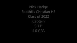 Nick Hadge: 36 PTS - (7) 3PT - vs Bishop's - 1/28/22