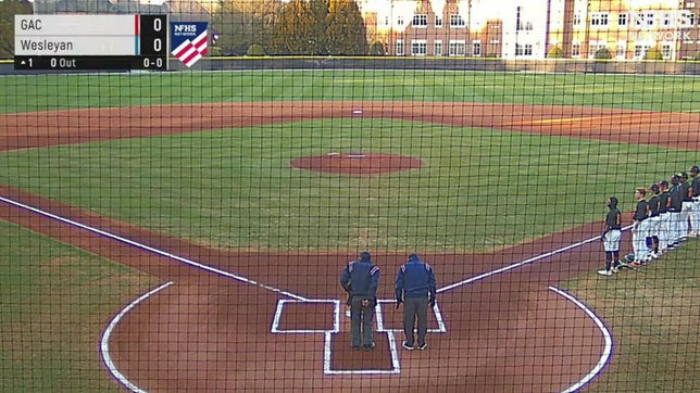 Highlights of Wesleyan's (Norcross, GA) Druw Jones in a 10-5 win over Greater Atlanta Christian (GA) on Feb. 18. Jones belted two home runs and had a single to go with a stolen base. He was also the starting pitcher and threw three innings striking out three while allowing one earned run. Jones is the son of former Atlanta Braves star Andruw Jones.