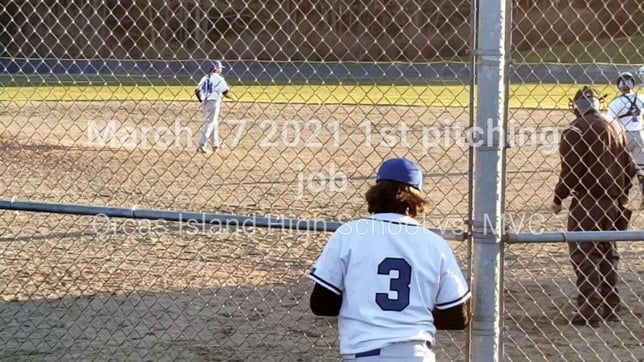 2021 Orcas Island High School pitcher debut