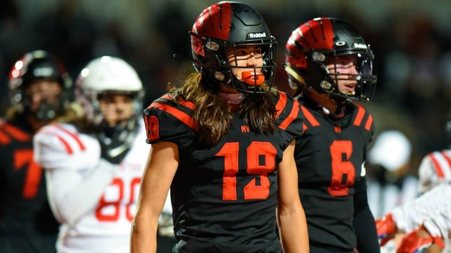 Junior season highlights of Murrieta Valley's (Murrieta, CA) 4-star wide receiver Tiger Bachmeier. He hauled in 80 receptions for 1,426 yards and 16 touchdowns in 2021 and is the younger brother of Boise State's Hank Bachmeier.