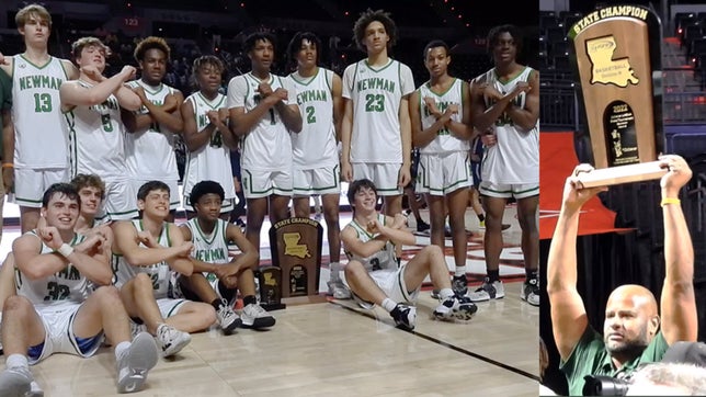 Arch Manning and the Greenies played Lafayette Christian Academy on Saturday at 4 p.m. for the Division III crown. Newman defeated Lafayette Christian at the Cajundome 56-47 behind the play of Juniors Canin Jefferson and Chris Lockett Jr. who led the way for the Greenies, scoring 19 and 15 points, respectively.