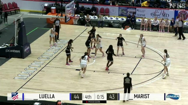 Michigan softball commit is a legend for her school on the basketball court. Marist beat top-seed Luella 56-54 in double-OT for a Georgia 4A state title.
