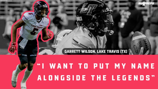How Lake Travis' (TX) Garrett Wilson has the potential to become the best wide receiver ever from Texas.