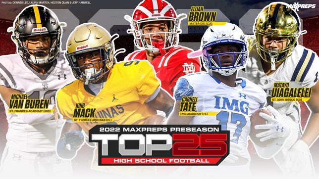 St. John Bosco (CA) checks in at No. 1 in the 2022 MaxPreps Preseason Top 25.