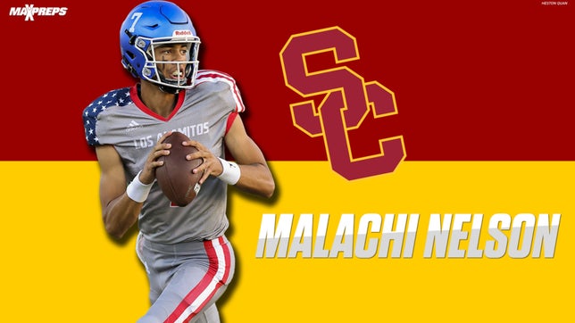 Los Alamitos’ (CA) 5-star QB Malachi Nelson is coming off a junior year where he threw for nearly 2,700 yards and 39 touchdowns.
