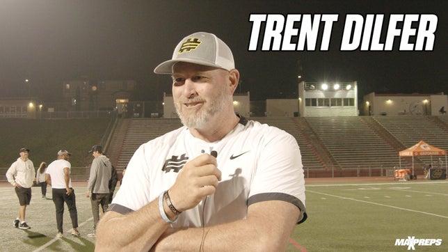 Trent Dilfer talks journey from NFL to coaching high school football and the importance of high school football coaches in America at the 2022 Elite 11 Finals in Los Angeles.